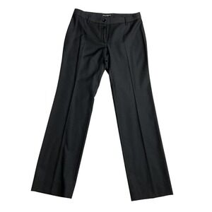 Dolce & Gabbana Women's Pleated Mid Rise Straight‎ Leg Pants Size 42 / US 6